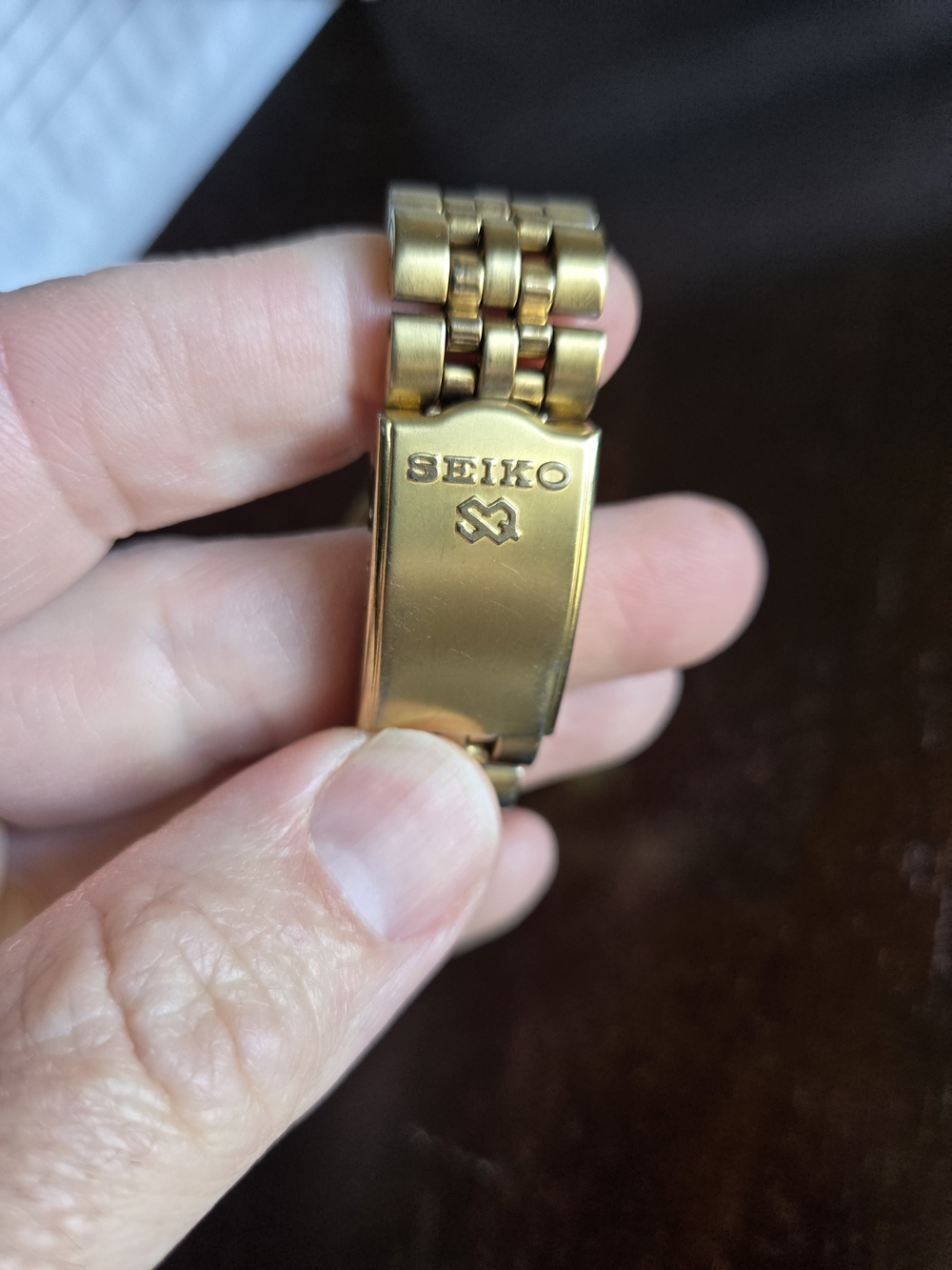 Seiko Gold-Tone Solar Watch - Gold Dial - Picture 2 of 5